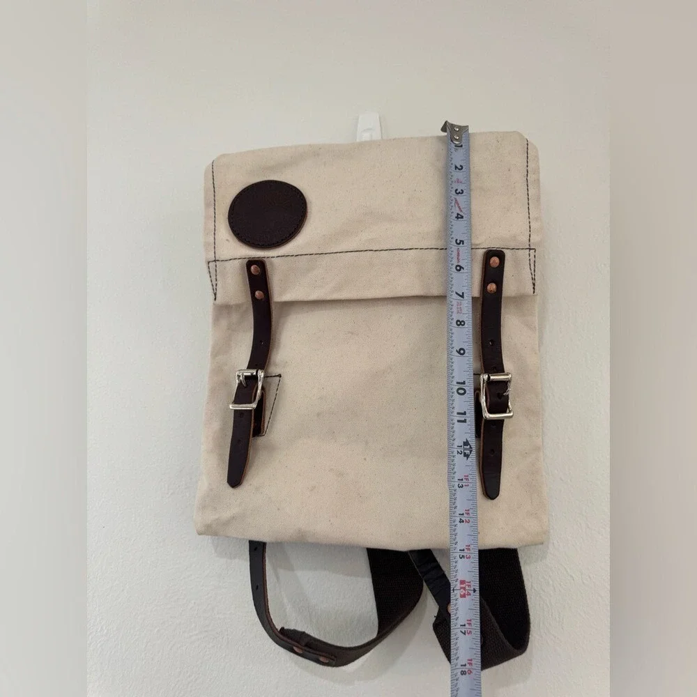 Duluth‎ Pack Monarch Canvas Backpack w/ Leather Accents Vintage